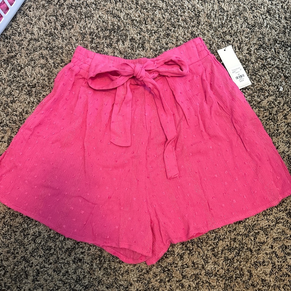 Francesca's Collections High Waist Pink Shorts